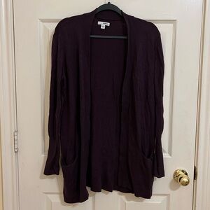 Sonoma Purple Cardigan Sweater